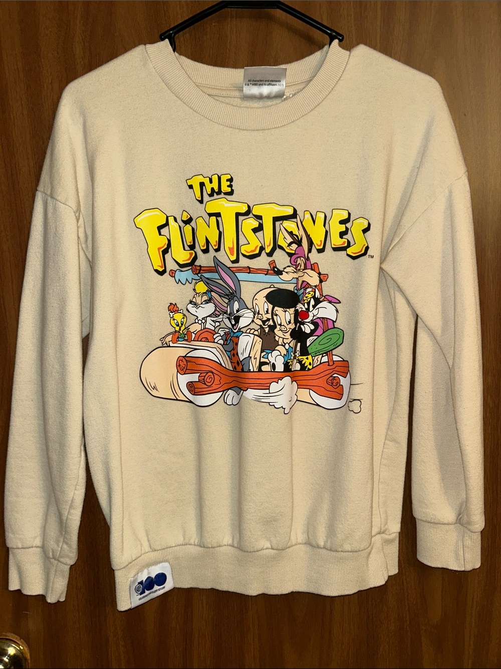 The Flintstones Graphic Crewneck Sweatshirt 100th anniversary